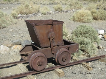 Death Valley old mining car